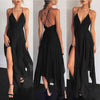 Women Sexy Black Maxi Dress Black Sling Dress Female Summer 2022 Sleeveless V-neck Vest Long Women Dresses Платье Летнее #T1G