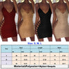 Women Sexy Bodycon Dress Sleeveless V Neck Spaghetti Strap Stretchy Package Hip Short Mini Dress Womens Club Dress Vestido