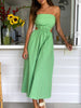 Women Sexy High Waist Hollow Out 2023 Dress Off Shoulder Backless Summer Holiday Beach Long Dress Maxi Lady Sleeveless Dress