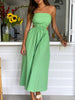 Women Sexy High Waist Hollow Out 2023 Dress Off Shoulder Backless Summer Holiday Beach Long Dress Maxi Lady Sleeveless Dress