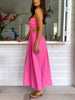 Women Sexy High Waist Hollow Out 2023 Dress Off Shoulder Backless Summer Holiday Beach Long Dress Maxi Lady Sleeveless Dress
