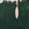 Women Sexy O Neck Long Sleeve Hollow out See-through Lace Slim Pullover Blouse Casual Shirt Beaded womens top and blouses