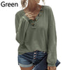 Women Sexy V Neck Button Blouses Shirts Autumn 2023 Elegant Casual Long Sleeves Solid Tops 2XL Female Vintage Slim Blusa