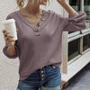 Women Sexy V Neck Button Blouses Shirts Autumn 2023 Elegant Casual Long Sleeves Solid Tops 2XL Female Vintage Slim Blusa