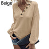 Women Sexy V Neck Button Blouses Shirts Autumn 2023 Elegant Casual Long Sleeves Solid Tops 2XL Female Vintage Slim Blusa