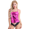 Women Shiny Wetlook Patent Leather Spaghetti Shoulder Straps Sleeveless Vest Top Metallic Dance Hip Hop Costu Fashion Clubwear