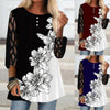 Women Shirt Elegant Comfortable Casual Lady Blouse Spring Summer Printing O-Neck Blouse Breathable Female Shirt Tops