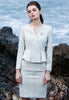 Women Skirt Suits Elegant OL Office Lady  Ruffle Blazer Long Sleeve Pencil Skirt Bodycon Formal Work 2 Piece Set Female