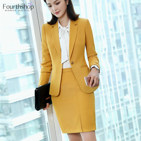 Women Skirt Suits Office Uniforms Female Blazer Skirt Set Business Lady Work Suit 2 Piece Set Skirt Jacket Spring Autumn 2022