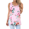 Women Sleeveless Floral Top Vest Tank Shirt Blouse Cami Elegant Women Casual Camisole Dill Tanks Top haut femme