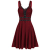 Women Sleeveless Gothic Dress Camisole Mini Dress Plus Size black Strap Dress Cool Solid Irregular Hem streetwear Vestidos#35