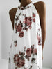 Women Sleeveless Summer Boho Printed Beach Casual Loose Mini Shirt Beach Dress