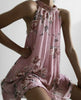 Women Sleeveless Summer Boho Printed Beach Casual Loose Mini Shirt Beach Dress