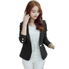 Women Slim Fit Blazer Suit Casual Office Lady Single Button Elegant Blaiser Mujer Green Black Yellow