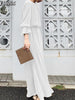Women Solid Long Sleeve Robe Longue ZANZEA Spring Retro A Line Vestido French Elegant Swing Kaftan 2023 Party Maxi Dress
