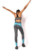 Women Sportswear High Waist Fitness Leggings Striped Workout Clothes for Women Sexy Bodybuilding Pants Skinny Push Up Leggings