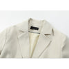 Women Spring Autumn Design Korean Blazers Female Loose Long Sleeves Buttons Belt Suit Coat Elegant Office Lady Streetwear Tops