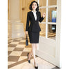 Women Spring Autumn Elegant 2 Piece Set Women Skirt Suits Slim Work Wear Office Ladies Long Sleeve Red Blazer and Skirt Outfits