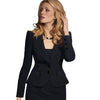 Women Spring Blazer Coat Turn Down Collar Long Sleeve Vintage Coat Casaco Feminino Tops For Women Elegant Coat Outerwear