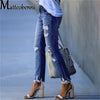 Women Stretch Ripped Distressed Skinny High Waist Denim Pants Shredded Jeans Trousers Slim Jeggings Ladies Spring Autumn Wear