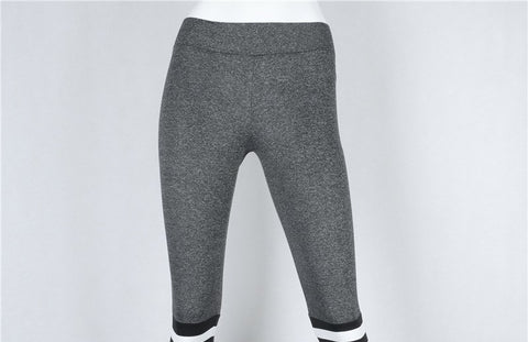 Women Stripe Patchwork Leggings Fashion Breathable Leggings Female Sexy Push Up Workout Leggings 4 Color