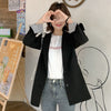Women Striped Blazer Peonfly Autumn Female Work Jacket Vintage  Office Lady Elegant Blazers Feminino Pink