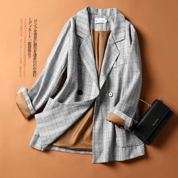 Women Suit 2023 Spring Autumn Coat Long Sleeve Blazers Jacket Turn-down Collar Outerwear Tops Blazers