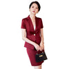 Women Suit Skirt Two Piece Set 2023 Summer Korean Version Thin Ladies Jacket High Waist Skirt Professional Wear
