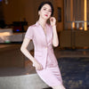 Women Suit Skirt Two Piece Set 2023 Summer Korean Version Thin Ladies Jacket High Waist Skirt Professional Wear
