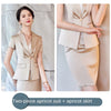 Women Suit Skirt Two Piece Set 2023 Summer Korean Version Thin Ladies Jacket High Waist Skirt Professional Wear