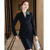 Women Suits Autumn High End Business Formal Temperament Slim Long Sleeve Blazer And Skirt Office Ladies Work Wear
