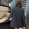 Women Suits Coat Long Prad  Brand Lapel Leisure Suit Elegant Button Women's Coat  Women's Blazer Coat