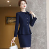 Women Suits 2023 Autumn High End Temperament Business Formal Slim Blazer And Skirt Office Ladies Work Wear