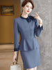 Women Suits 2023 Autumn High End Temperament Business Formal Slim Blazer And Skirt Office Ladies Work Wear