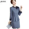 Women Suits 2023 Autumn High End Temperament Business Formal Slim Blazer And Skirt Office Ladies Work Wear