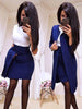 Women Suits blazer feminino Office Ladies Suits Set Autumn Solid Color Long Blazer Jacket Bodycon Mini Skirts 2 Piece Set