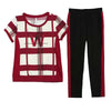 Women Summer 2 Piece Set 2023 Casual Sports Suit Plaid Short-sleeved Trousers Two Piece Set Green Red Black