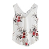 Women Summer Blouse Tank Tops Sexy V Neck Floral Printed Casual Sleeveless Crop Tops Vest Shirt Camis regata feminina