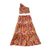 Women Summer Bohemian Floral Sets Sexy Tank Tops+ Long Print Long Skirt Design Beach Suit Holiday Elastic Waist Two Piece Set