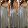 Women Summer Boho Long Maxi Dress Party Beachwear Deep V-neck Strap Dresses High Waist Backless Lace-up Women Dress Sundress