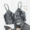 Women Summer Cow print halter Strap Vest Sexy Backless Crop Tops Skinny Tanks Tops Clubwear Girls Bralette Leopard Camisole