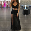 Women Summer Dress Boho Long Maxi Dress Evening Solid Party Beach Dresses Sundress Sleeveless