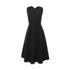 Women Summer Sexy Dress Elegant Hepburn Style Black Sleeveless Back Cross Midi A Line Party Dresses 2022  Vestidos