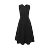 Women Summer Sexy Dress Elegant Hepburn Style Black Sleeveless Back Cross Midi A Line Party Dresses 2022  Vestidos