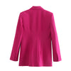 Women Summer Solid Casual Blazers Coats 2023 Slim Single Button Female Elegant OL Street Blazer Outerwear