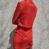 Women Summer Solid Skirt Suits 2-piece Sets 2022 ZA Short Blazers Coats and Skirts Female Elegant OL Party Clothing