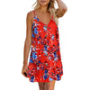 Women Summer Spaghetti Strap Button Down V Neck Sleeveless Casual Mini Dress For Women Robe Femme Повседневные Платья 2022