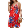 Women Summer Spaghetti Strap Button Down V Neck Sleeveless Casual Mini Dress For Women Robe Femme Повседневные Платья 2022