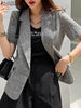 Women Summer Suit Oversized 2023 Solid Tops ZANZEA Casual Office Lady Loose Lapel Neck Tops Elegant Short Sleeve Blazer Outwears