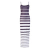 Women Summer dress Casual Maxi vestido de renda Long Dress Beach Stripped sleeveless dresses women Bodycon Party Maxi Dress